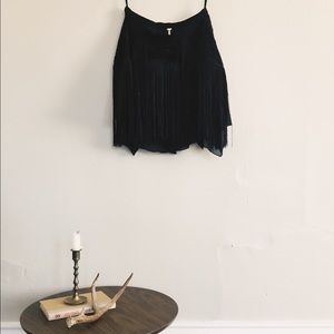 Free people fringe skirt